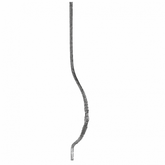 Cumba Başaklı Motifli Demir 125 cm - 12831-125