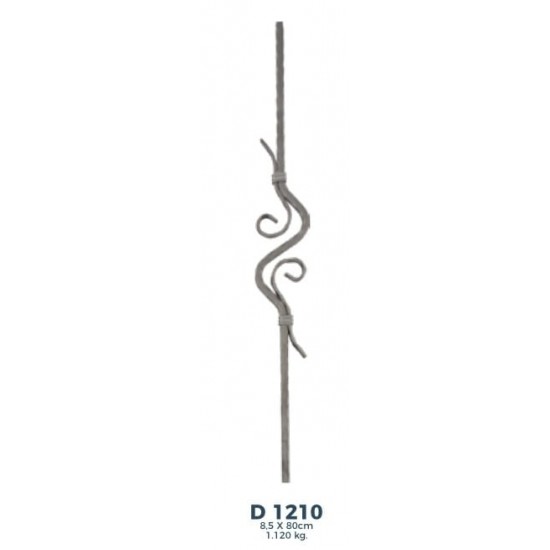 D 1210 Ferforje Dekoratif Motif 80cm