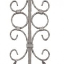 D 1220 Ferforje Dekoratif Motif 80cm