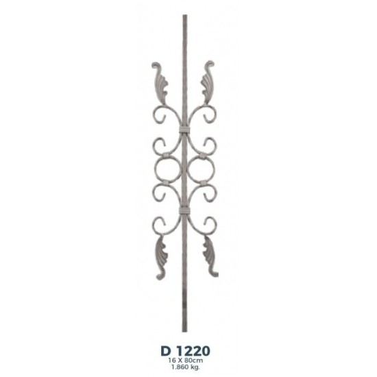 D 1220 Ferforje Dekoratif Motif 80cm