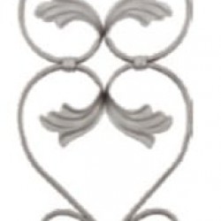 D 1230 Ferforje Dekoratif Motif 80cm