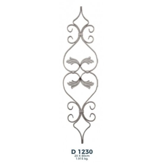 D 1230 Ferforje Dekoratif Motif 80cm