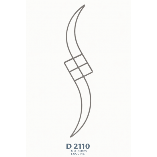 D 2110 Ferforje Dekoratif Motif 80cm
