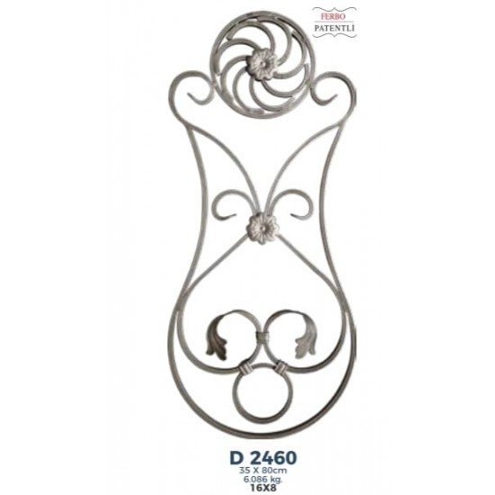 D 2460 Ferforje Dekoratif Motif 80cm