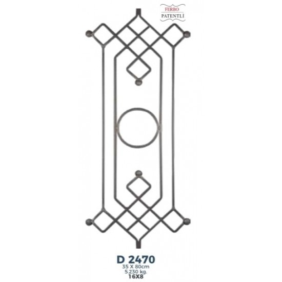 D 2470 Ferforje Dekoratif Motif 80cm