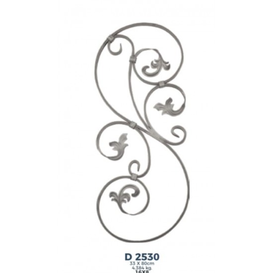 D 2530 Ferforje Dekoratif Motif 80cm