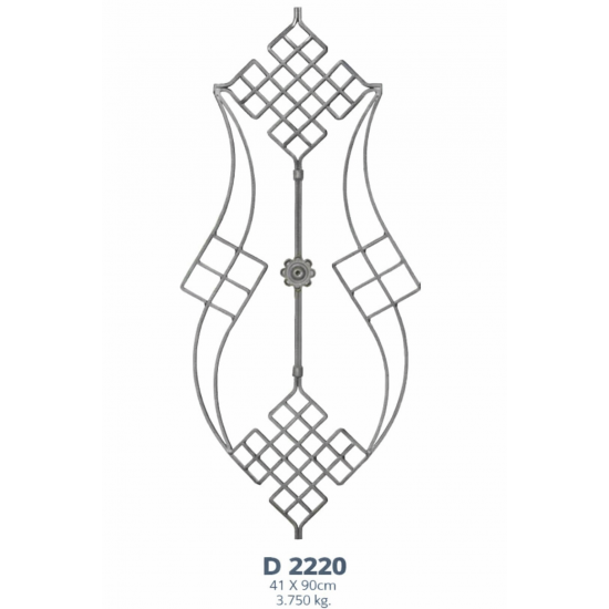 D 2220 Ferforje Dekoratif Motif 90cm