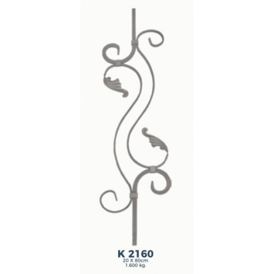 K 2160 Ferforje Dekoratif Motif 80cm