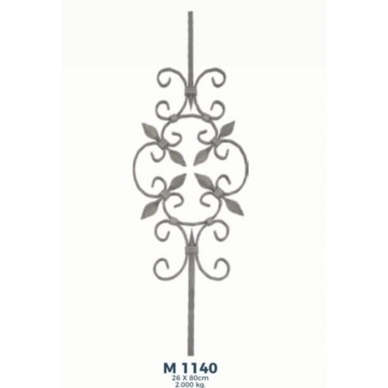 M 1140 Ferforje Dekoratif Motif 80cm