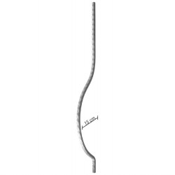 Cumba Motifli Demir 150 cm 12x12 İzli Kare -12700