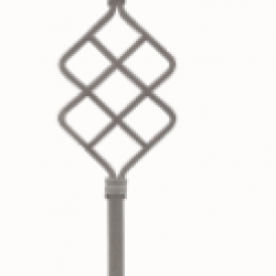 D 1930 Ferforje Dekoratif Motif 80cm